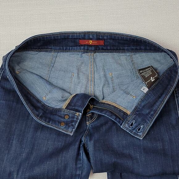 7 For All Mankind Erin Wide Leg Denim Trouser  29 - Picture 5 of 9
